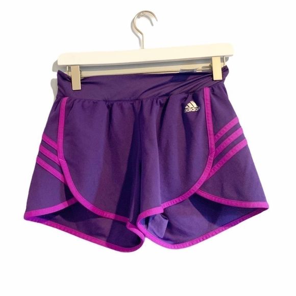 adidas Pants - Adidas‎ Purple Climalite Gym Shorts